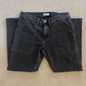 Wrangler Women’s Dark Gray High Rise Cropped Jeans